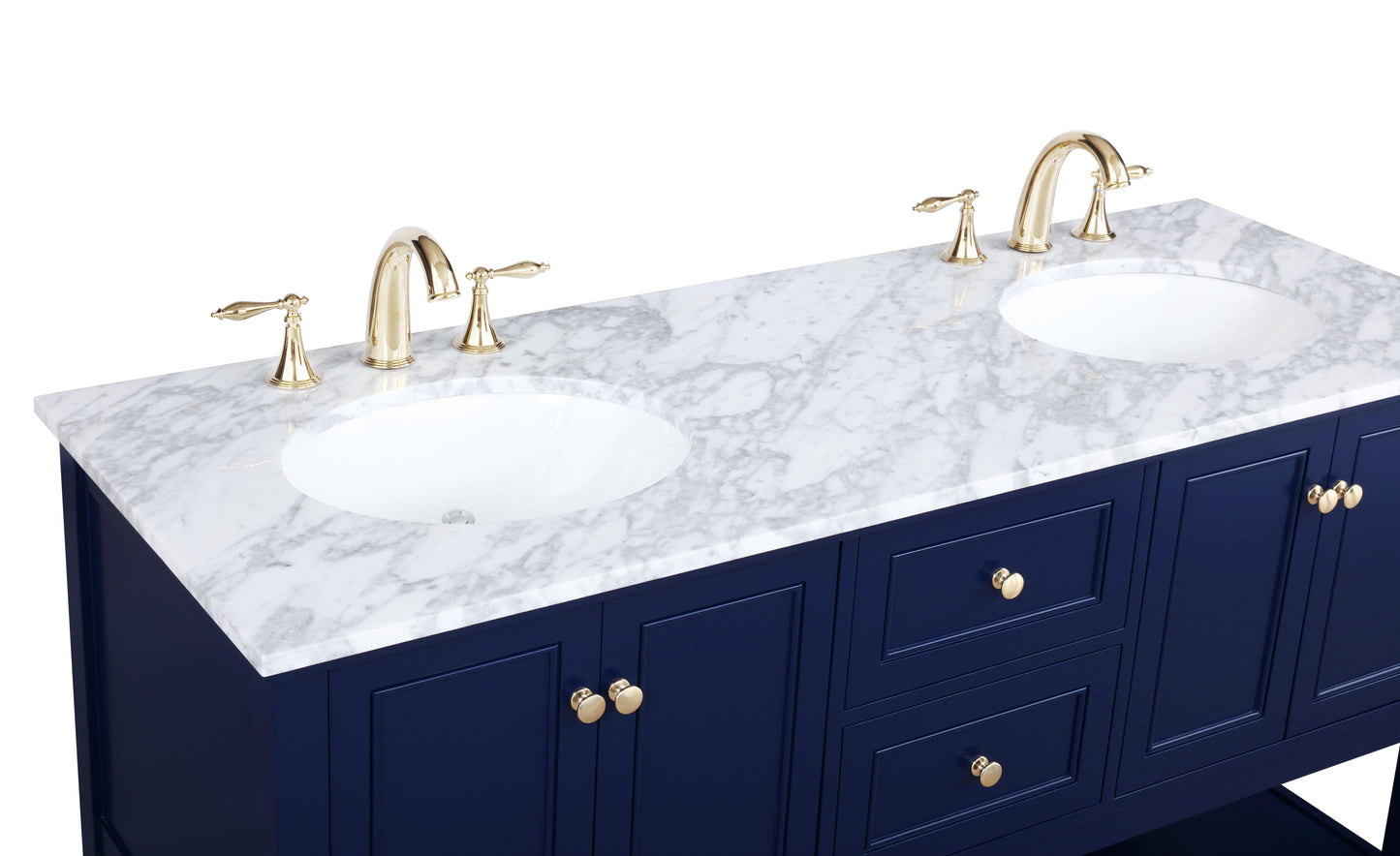 60 inch Single Bathroom Vanity in Blue - BC280D6034BL