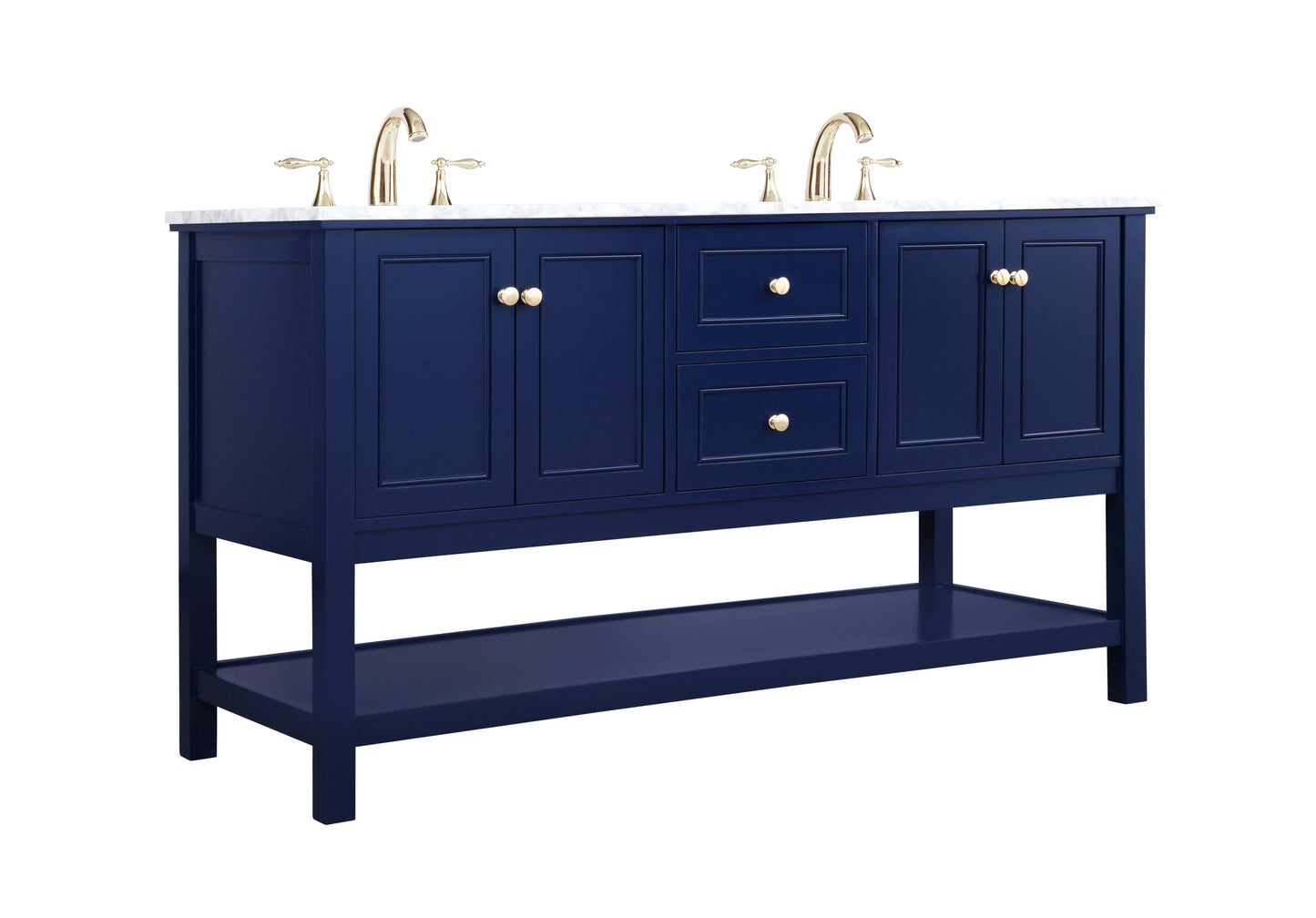 60 inch Single Bathroom Vanity in Blue - BC280D6034BL