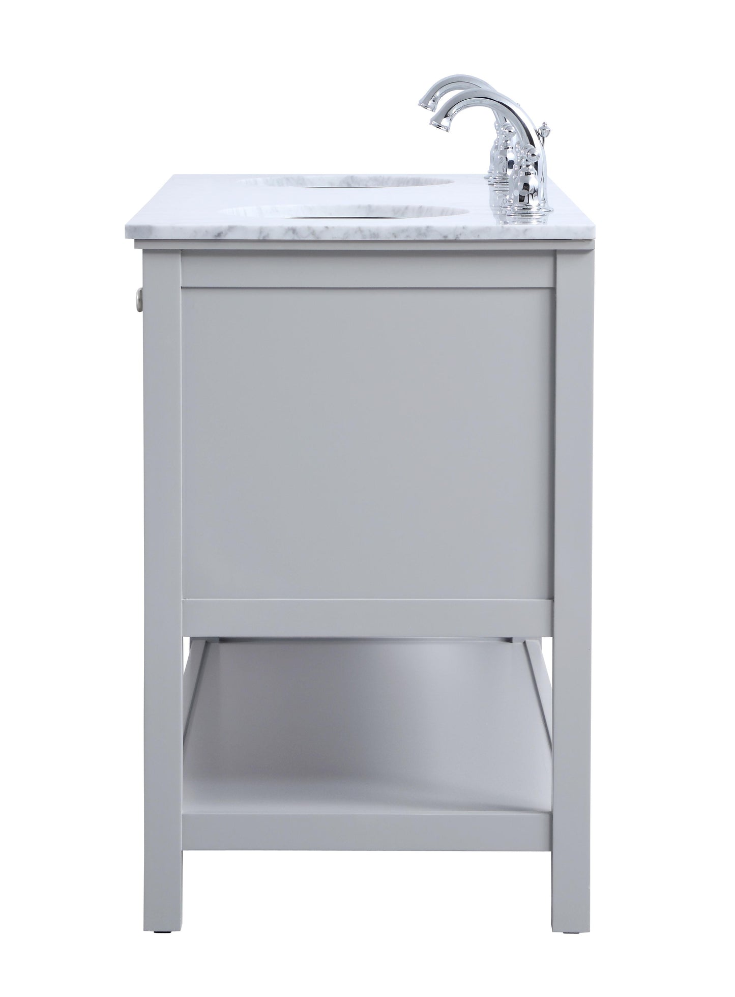 60 in. Double Sink Bathroom Vanity Set in Grey - BC2806034GR