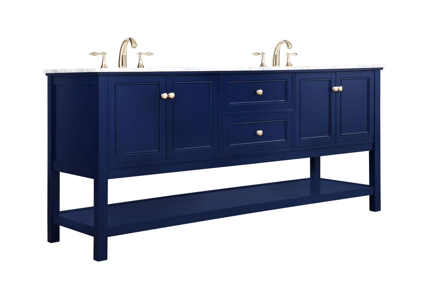 72 inch Single Bathroom Vanity in Blue - BC280D7234BL