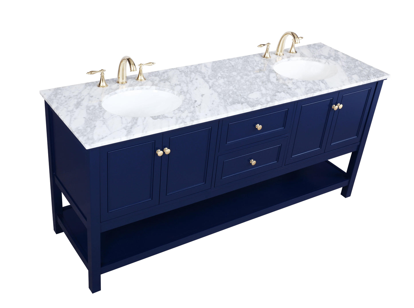 72 inch Single Bathroom Vanity in Blue - BC280D7234BL