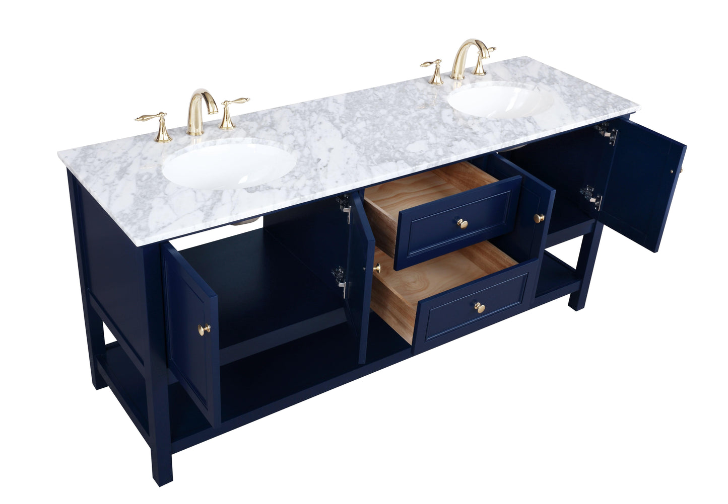 72 inch Single Bathroom Vanity in Blue - BC280D7234BL