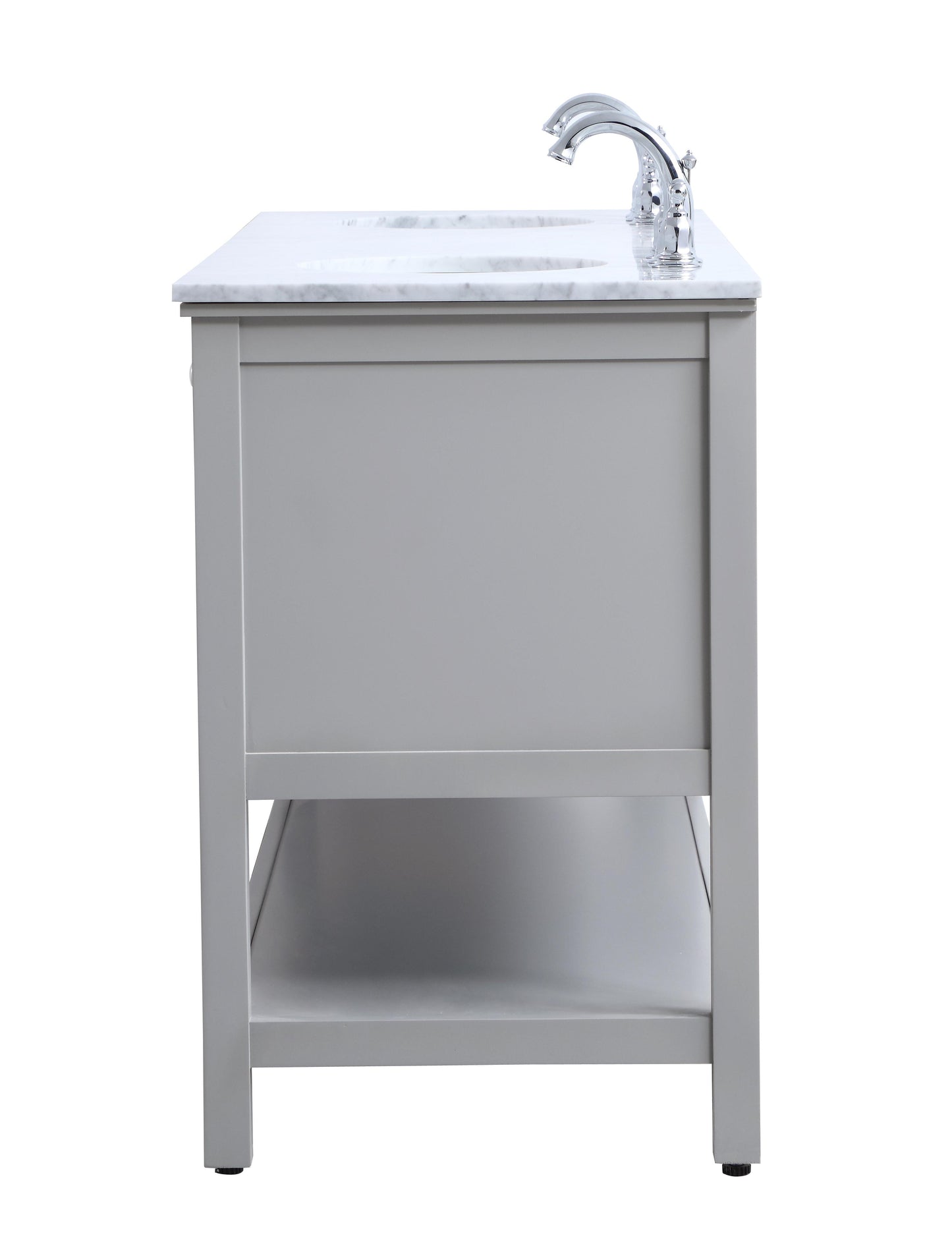 72 in. Double Sink Bathroom Vanity Set in Grey - BC2807234GR