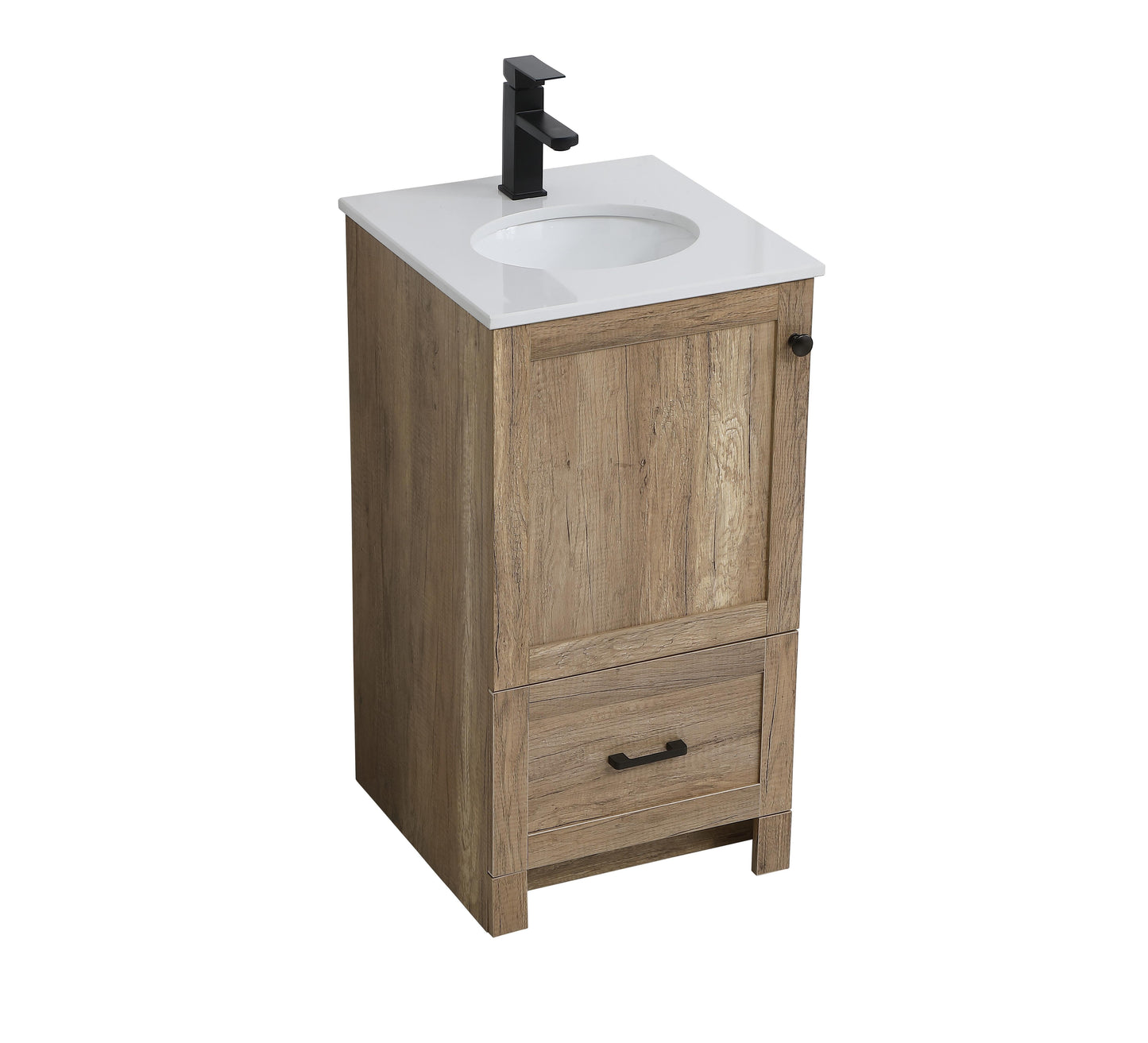 18 inch Single Bathroom Vanity in Natural Oak - BC2901834NT