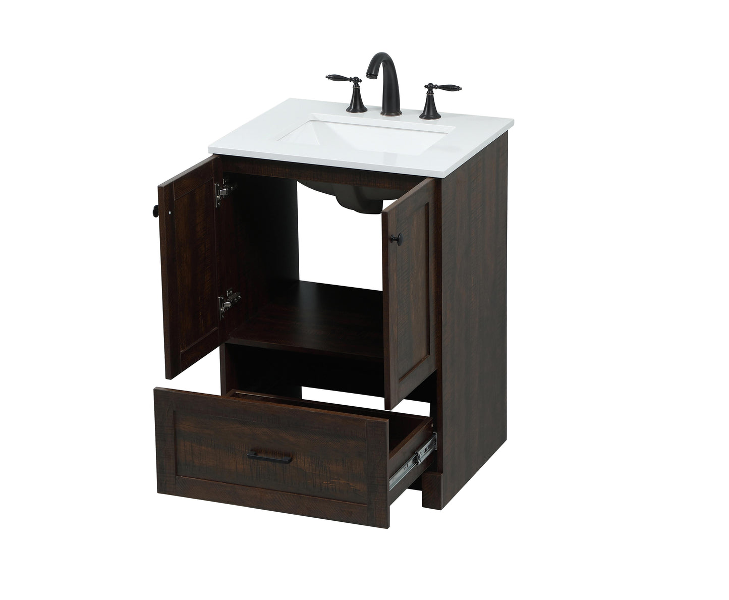 24 inch Single Bathroom Vanity in Expresso - BC2902434EX