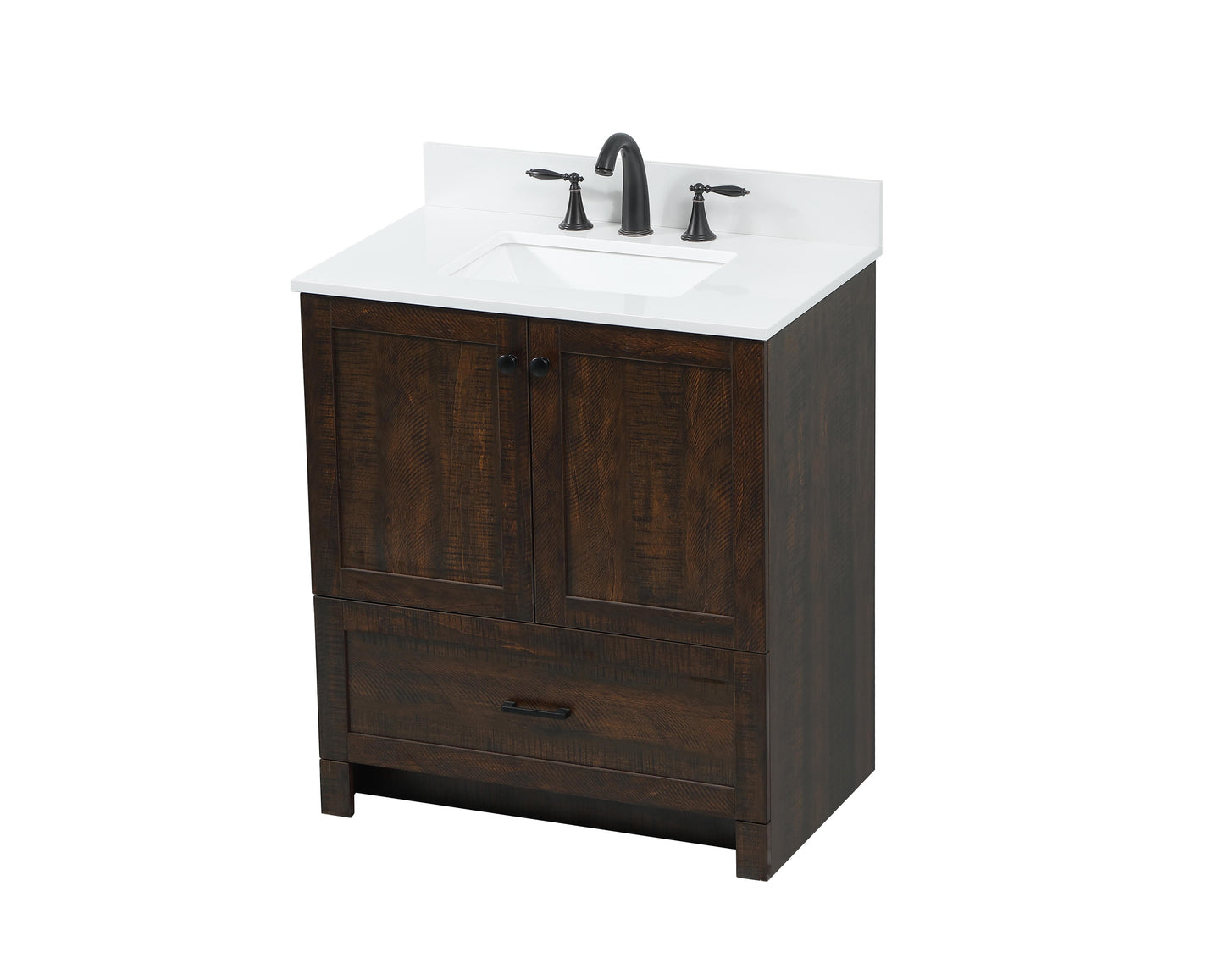 30 inch Single Bathroom Vanity in Expresso with backsplash - BC2903034EX-BS