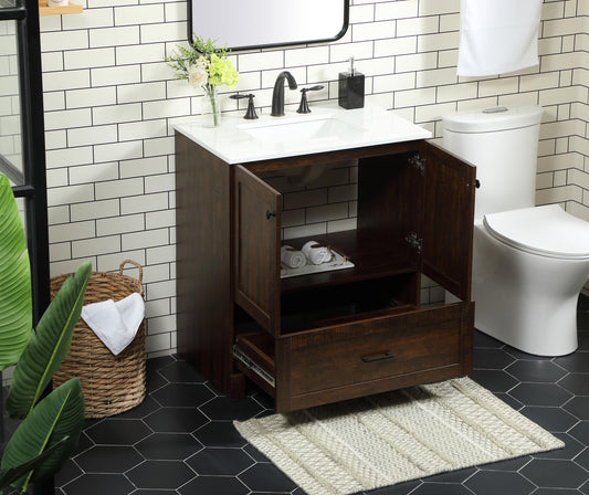 30 inch Single Bathroom Vanity in Expresso - BC2903034EX