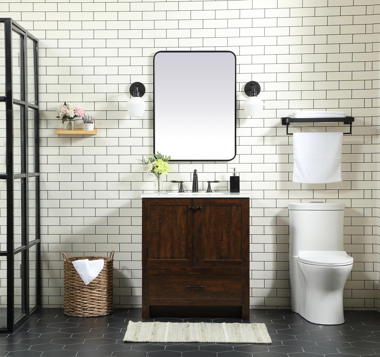 30 inch Single Bathroom Vanity in Expresso - BC2903034EX