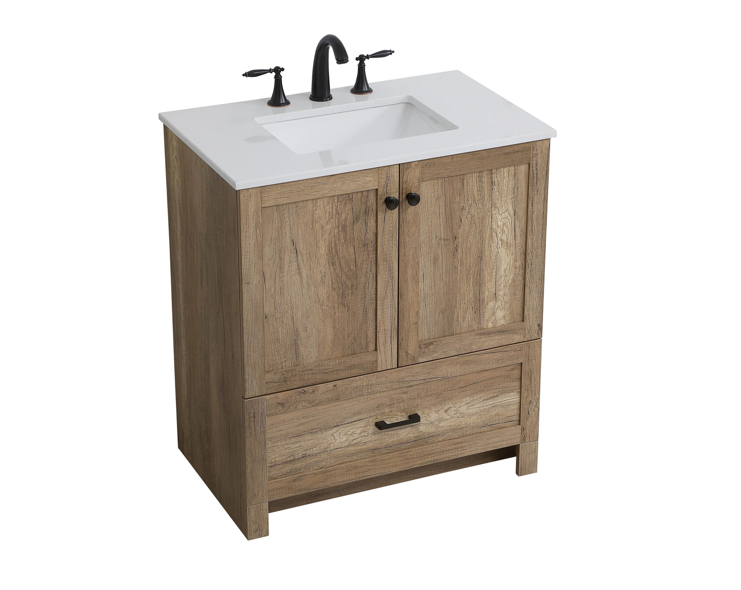 30 inch Single Bathroom Vanity in Natural Oak - BC2903034NT