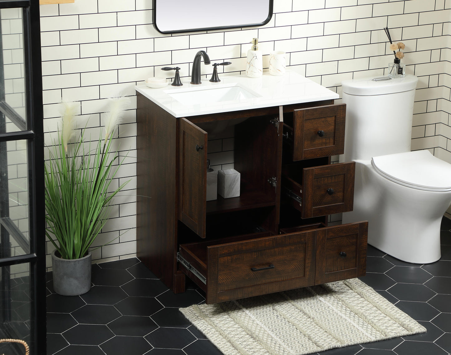 32 inch Single Bathroom Vanity in Expresso - BC2903234EX