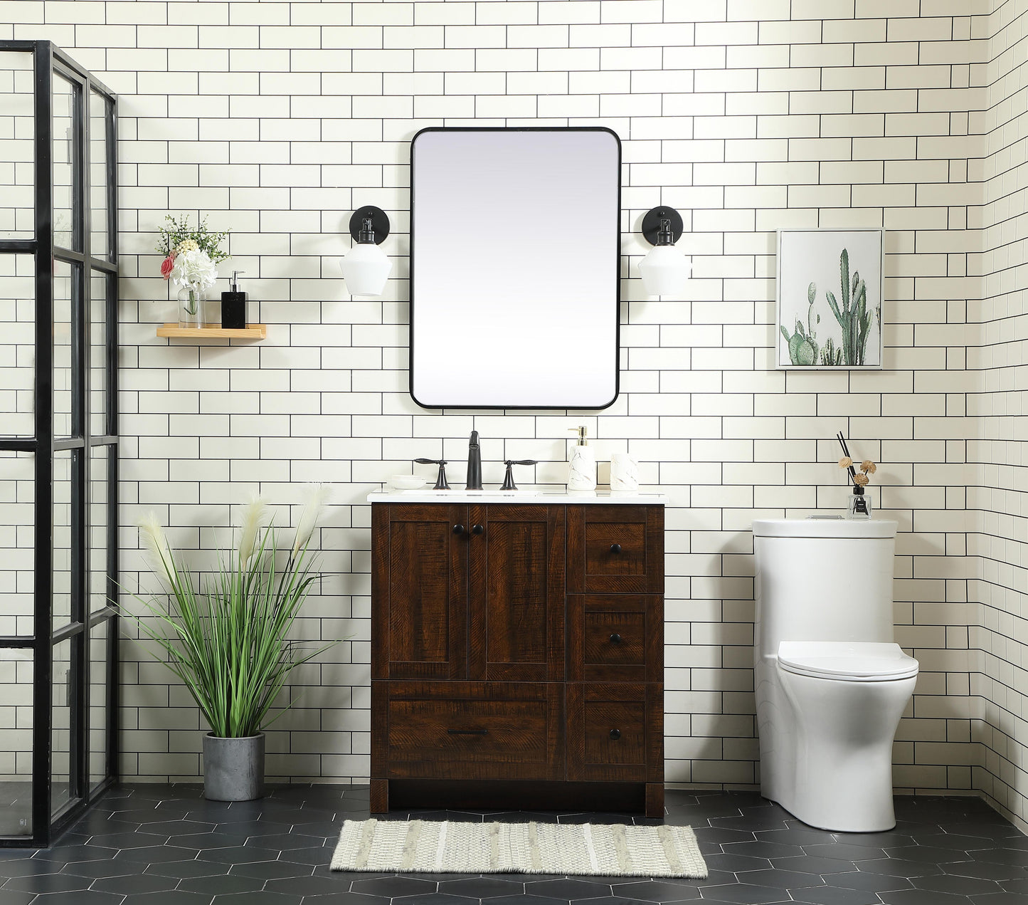 32 inch Single Bathroom Vanity in Expresso - BC2903234EX