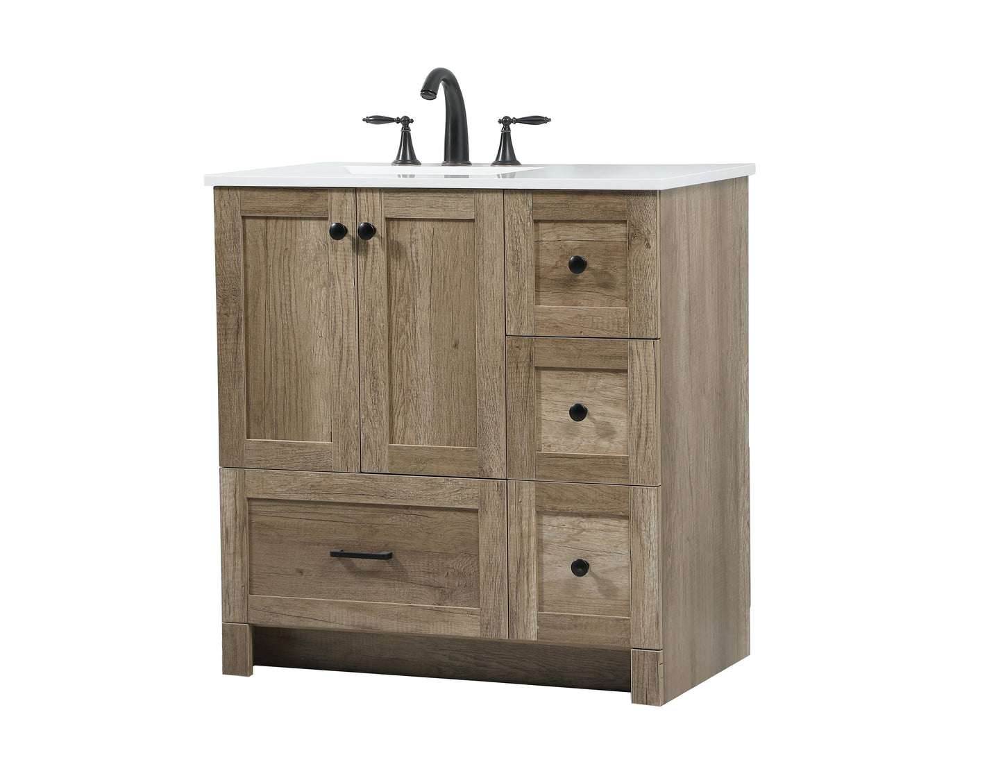 32 inch Single Bathroom Vanity in Natural Oak - BC2903234NT