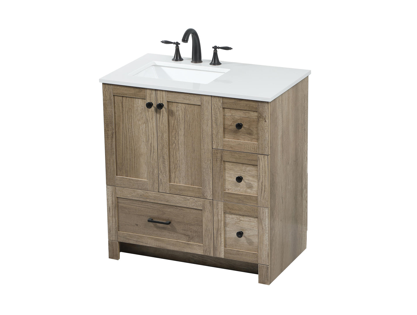 32 inch Single Bathroom Vanity in Natural Oak - BC2903234NT