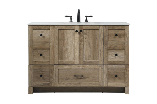 48 inch Single Bathroom Vanity in Natural Oak - BC2904834NT