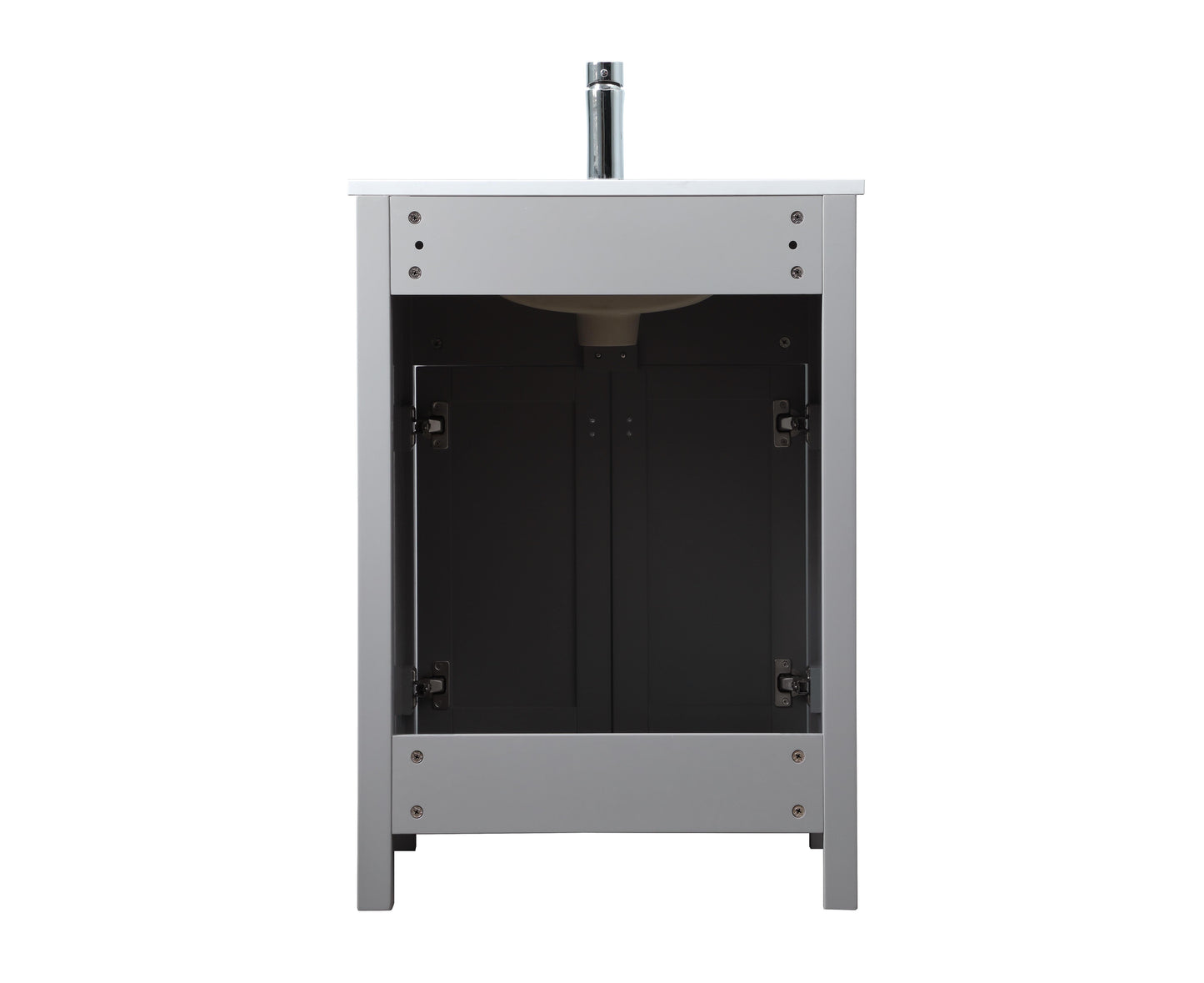 24 Inch Single Bathroom Vanity in Grey - BC3002434GR