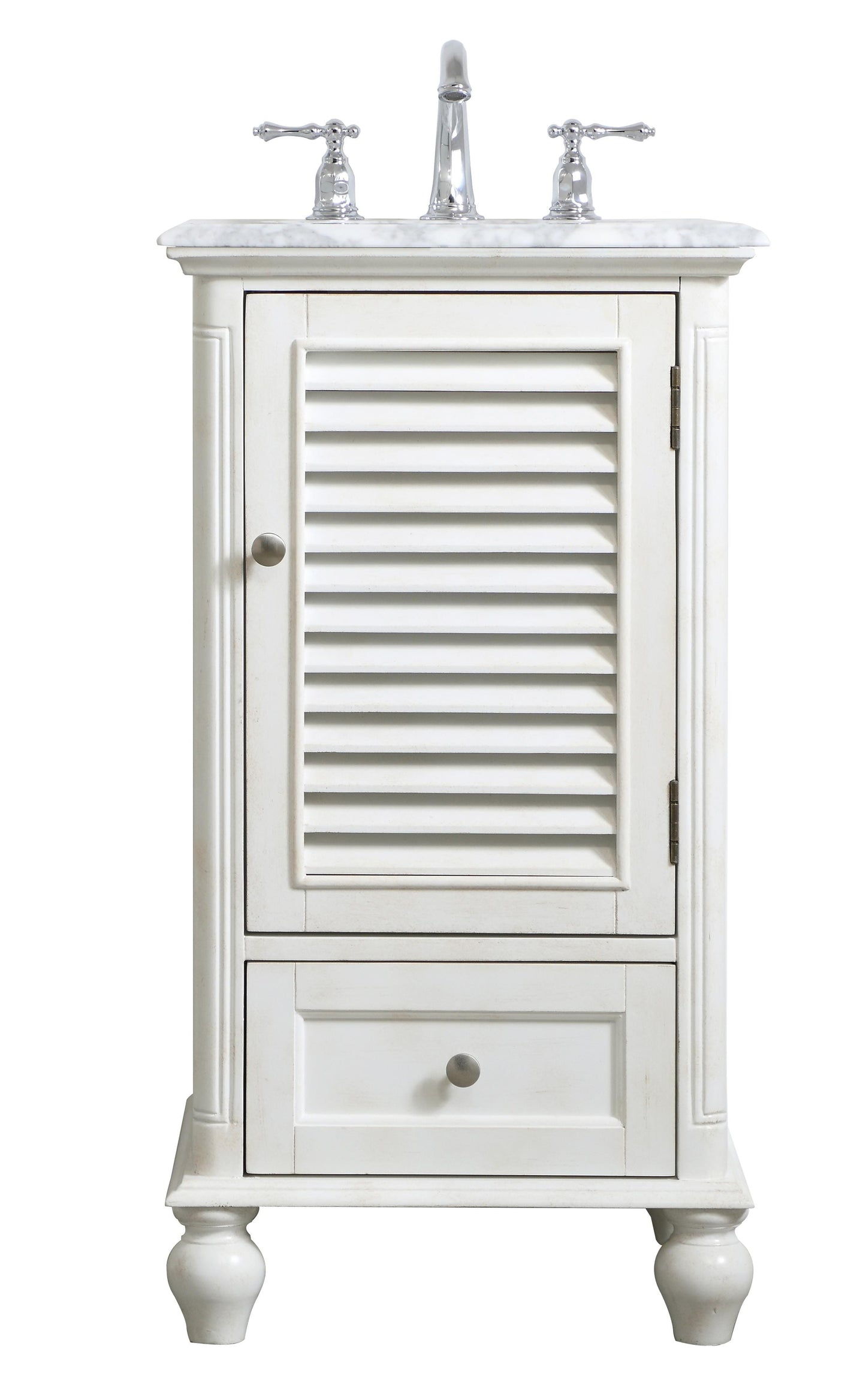 19 inch Single Bathroom Vanity in Antique White - BC3101935AW