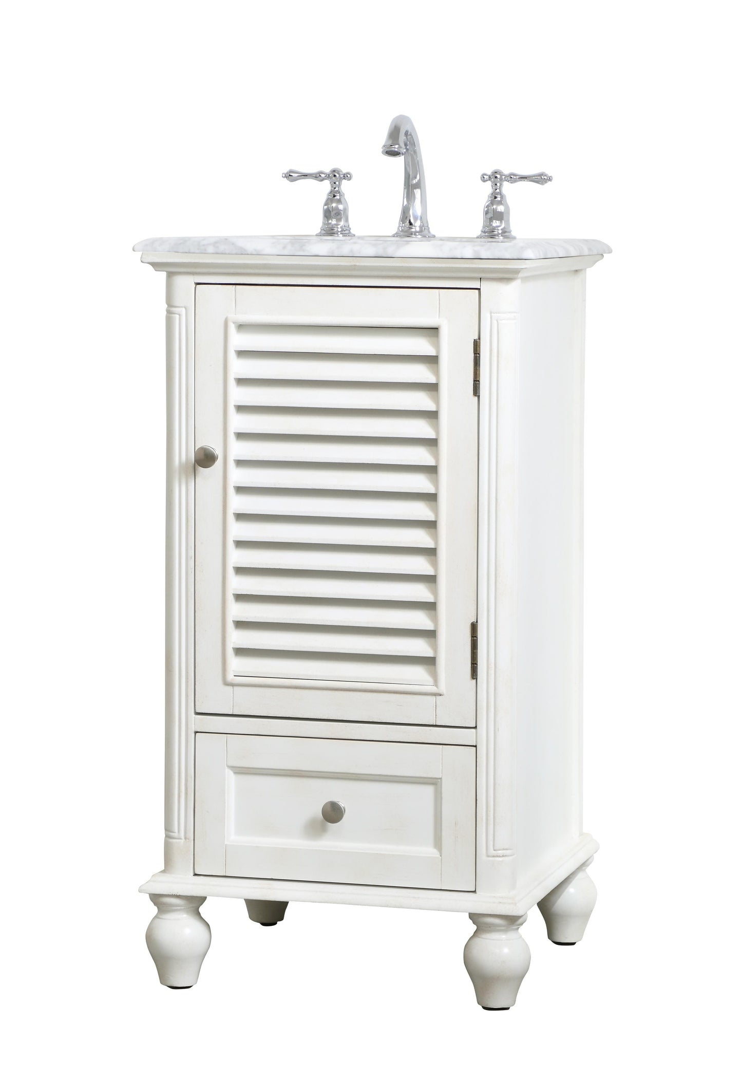 19 inch Single Bathroom Vanity in Antique White - BC3101935AW