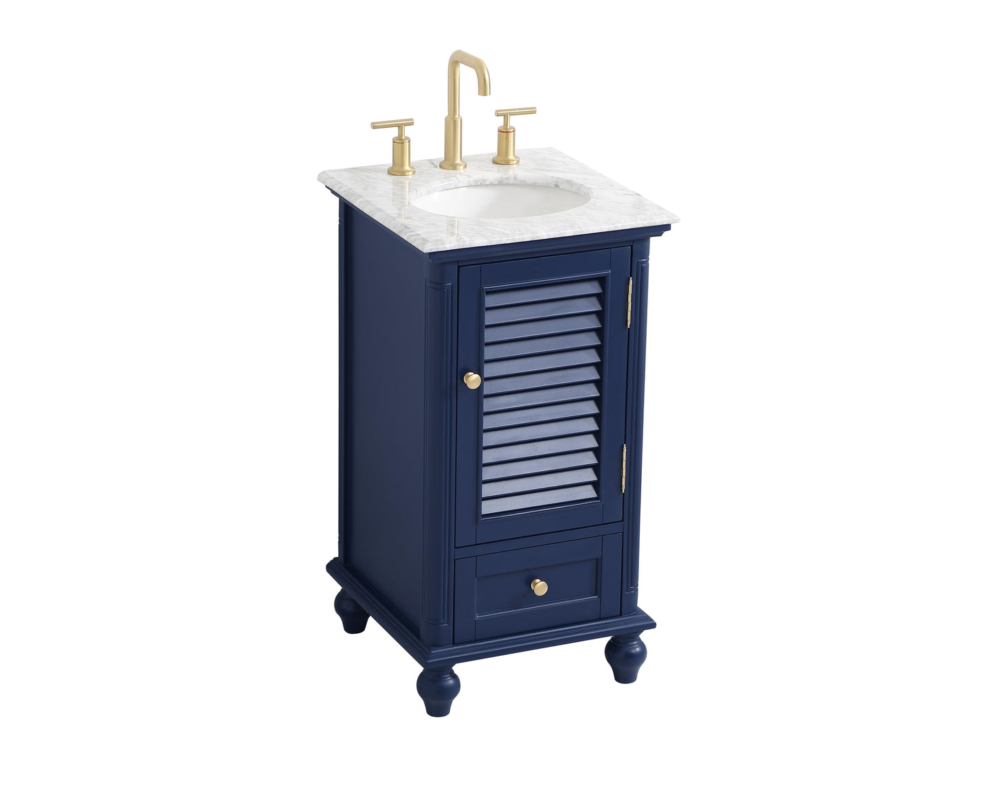 19 inch Single Bathroom Vanity in Blue - BC3101935BL