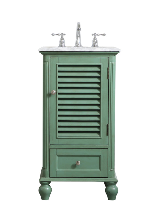 19 inch Single Bathroom Vanity in Vintage Mint - BC3101935VM