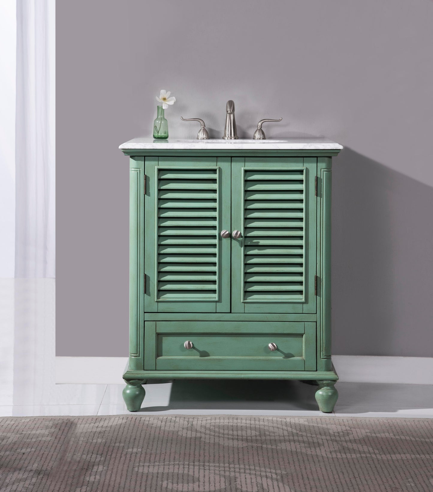 30 in.Single Bathroom Vanity Set in Vintage Mint - BC3103036VM