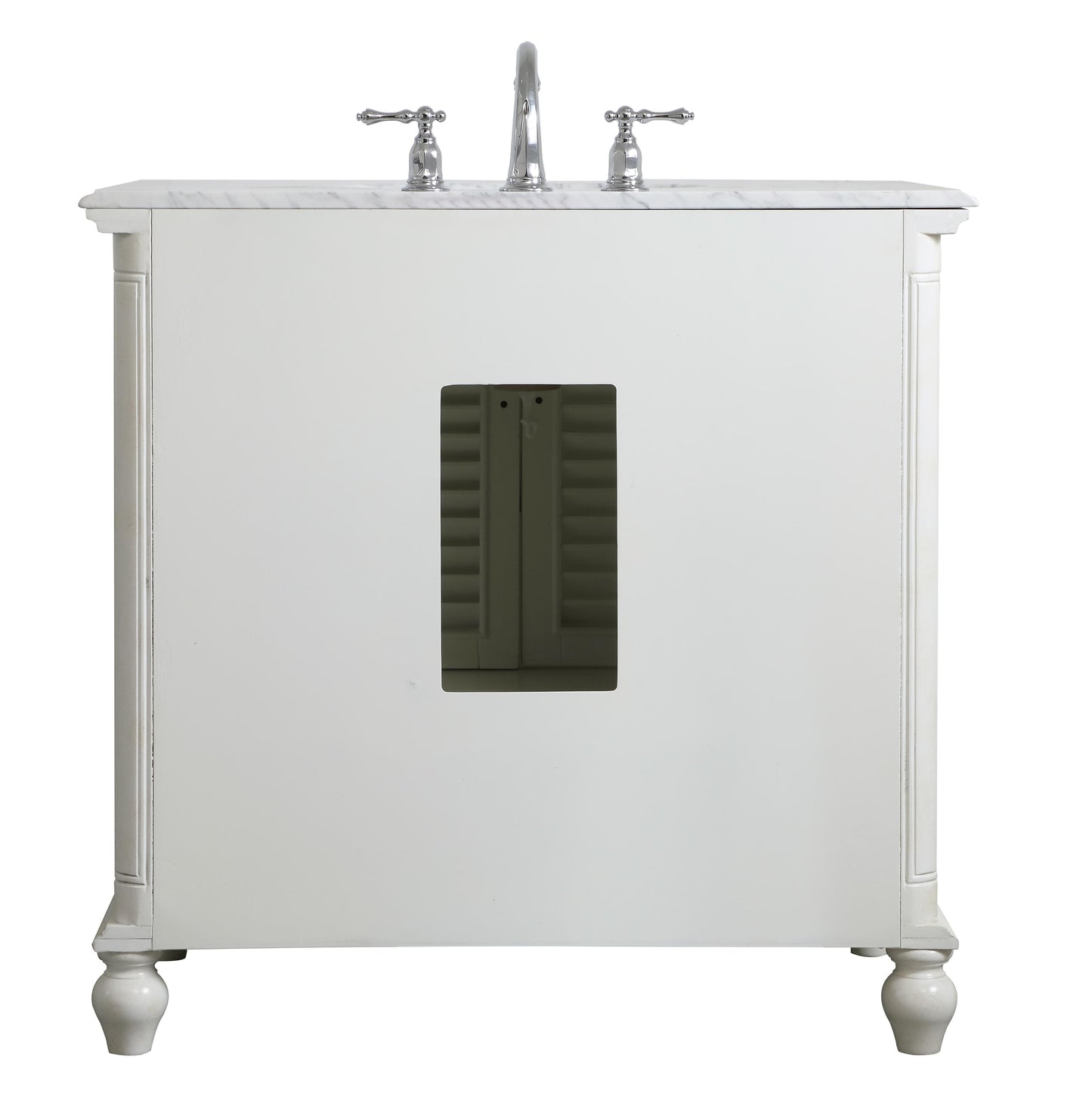 36 inch Single Bathroom Vanity in Antique White - BC3103635AW