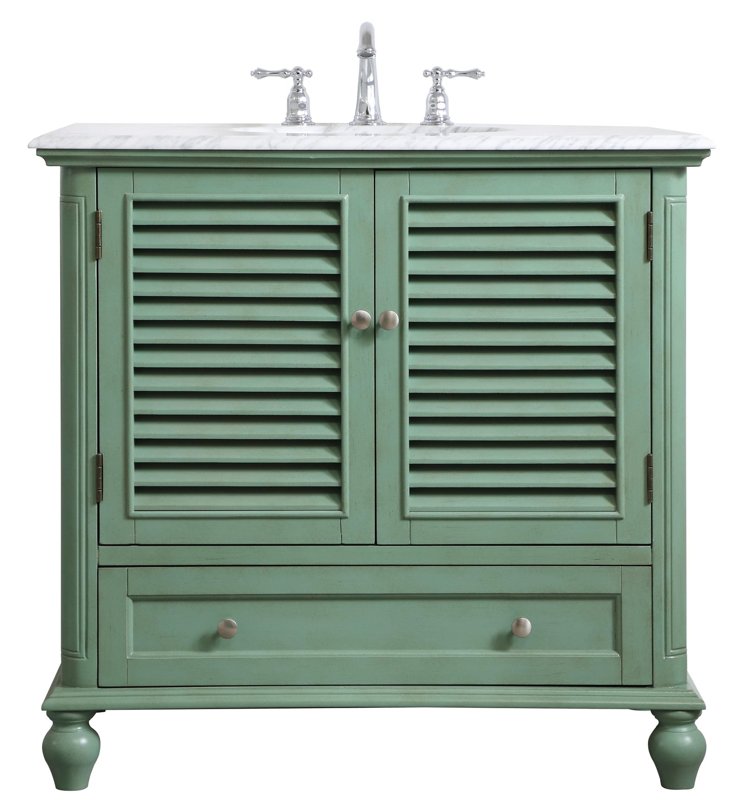 36 inch Single Bathroom Vanity in Vintage Mint - BC3103635VM