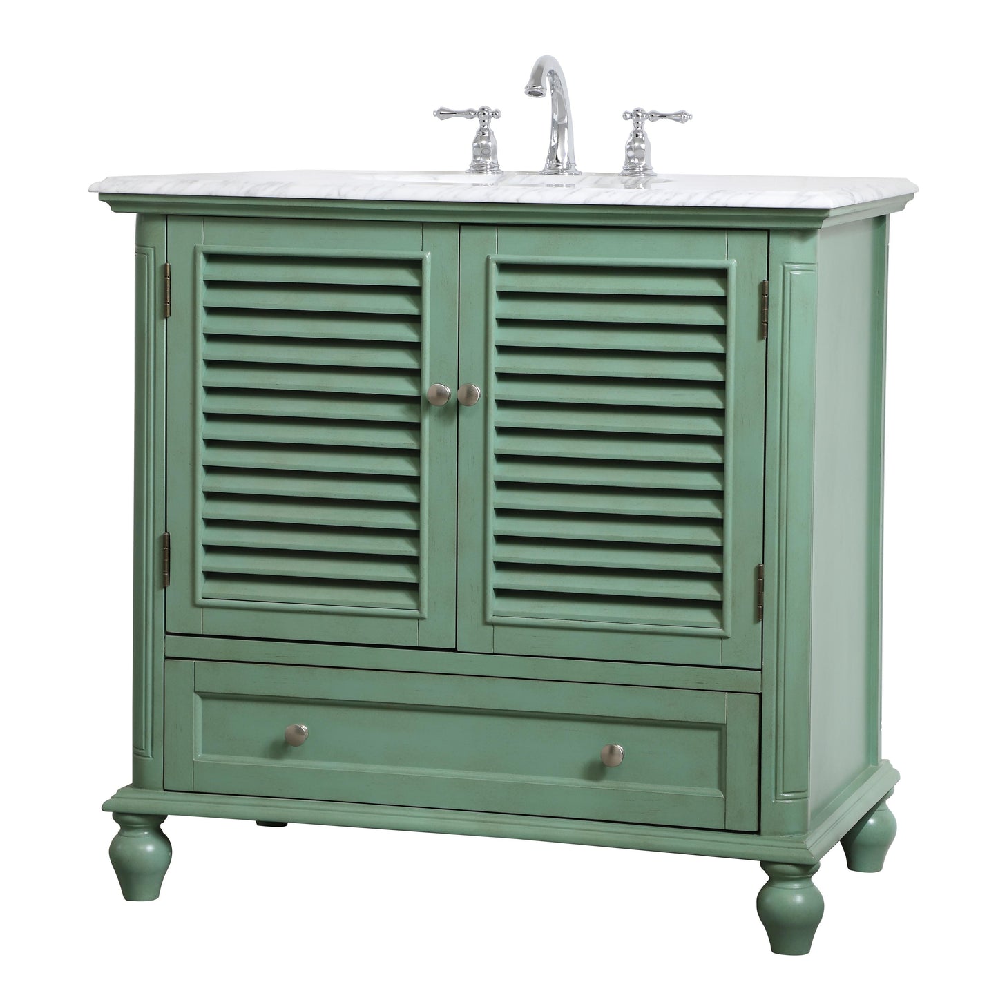 36 inch Single Bathroom Vanity in Vintage Mint - BC3103635VM