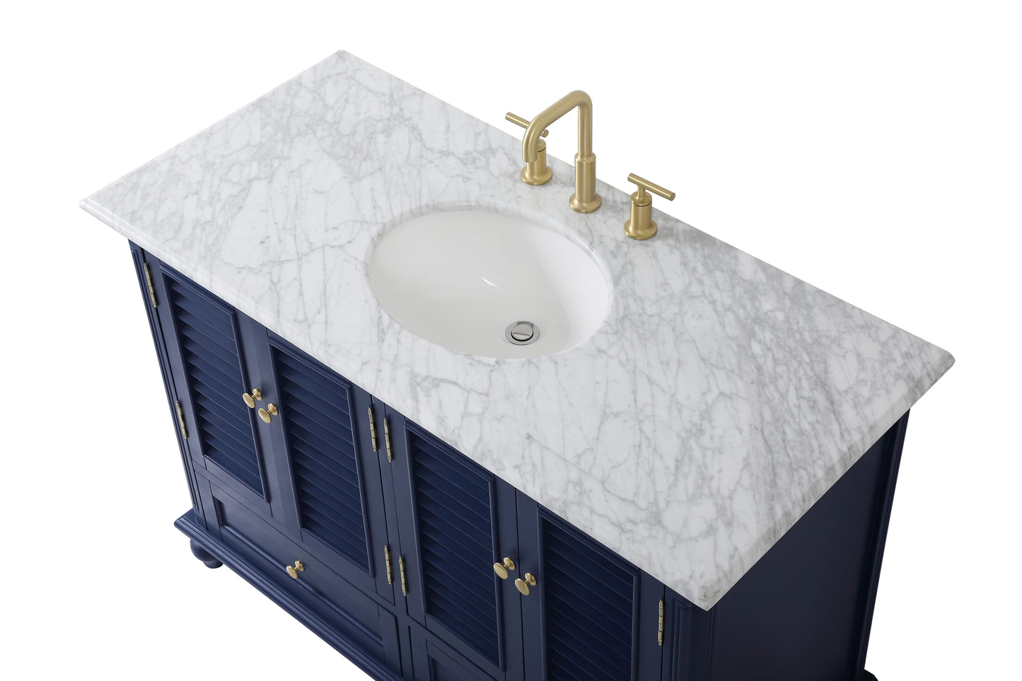 48 inch Single Bathroom Vanity in Blue - BC3104835BL