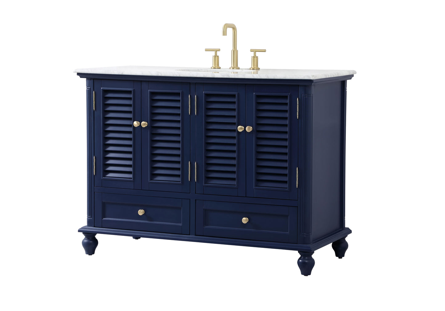 48 inch Single Bathroom Vanity in Blue - BC3104835BL