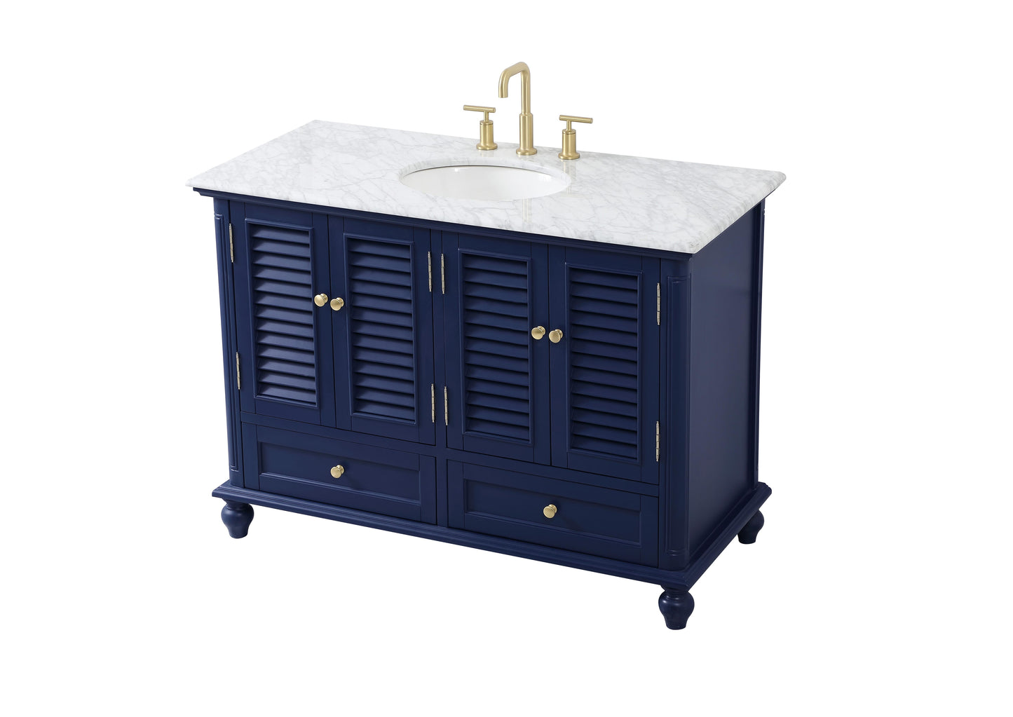 48 inch Single Bathroom Vanity in Blue - BC3104835BL