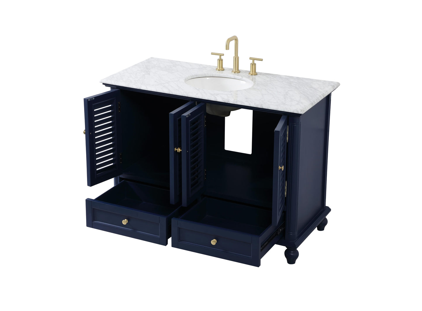 48 inch Single Bathroom Vanity in Blue - BC3104835BL