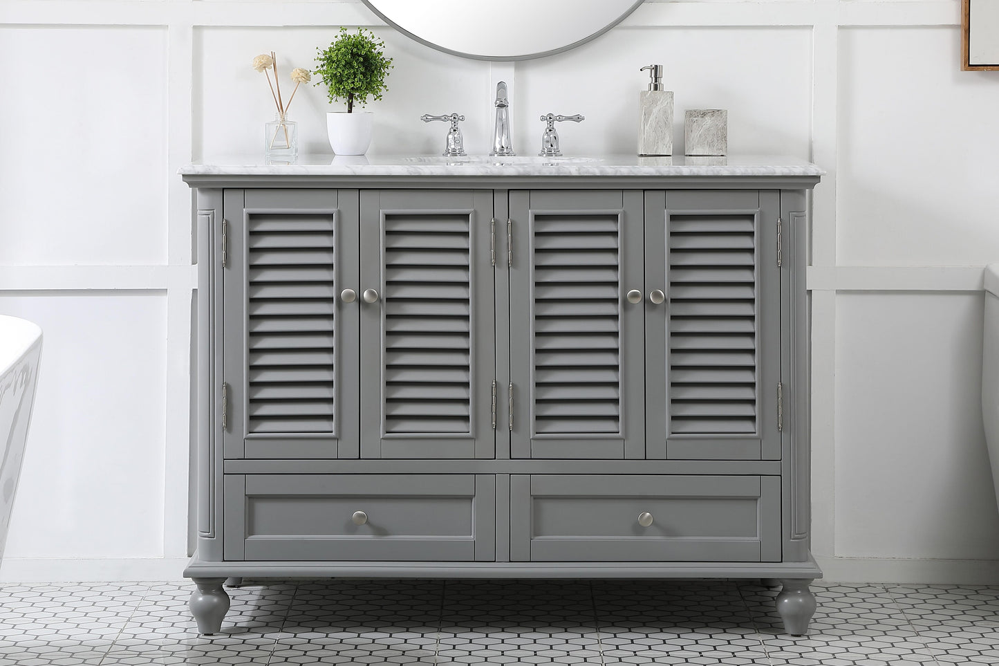 48 inch Single Bathroom Vanity in Grey - BC3104835GR