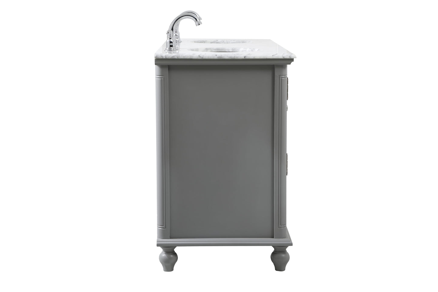 60 inch Double Bathroom Vanity in Grey - BC310D6035GR