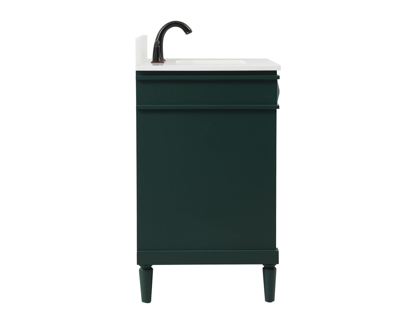 32 inch Single Bathroom Vanity in Green with backsplash - BC3203235GN-BS