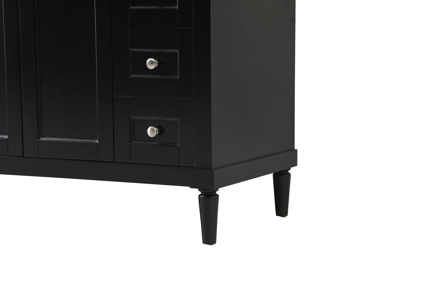 48 inch Single Bathroom Vanity in Black with backsplash - BC3204835BK-BS