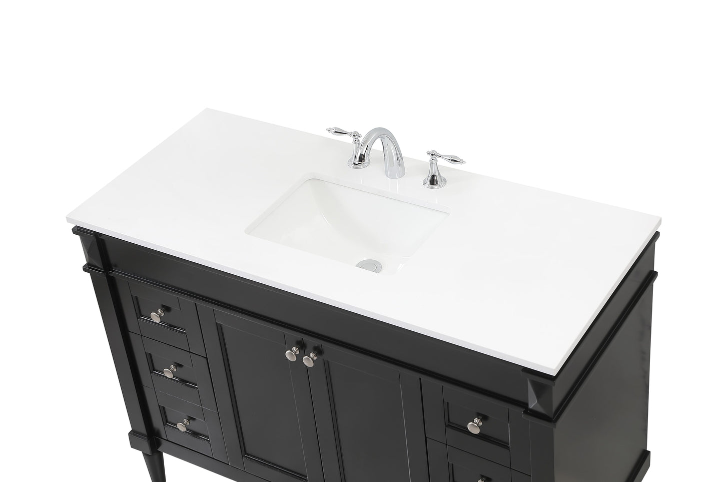 48 inch Single Bathroom Vanity in Black - BC3204835BK