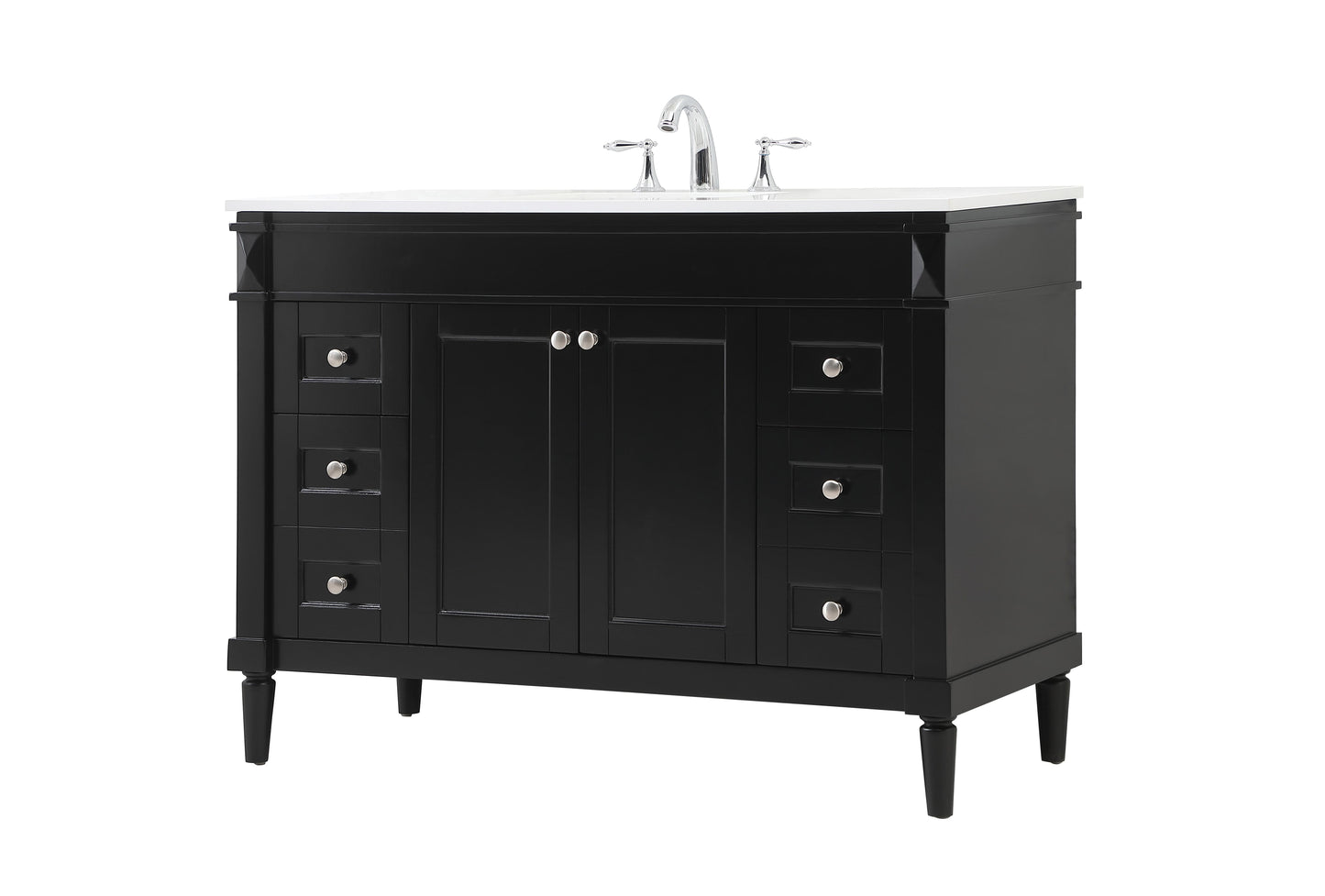 48 inch Single Bathroom Vanity in Black - BC3204835BK