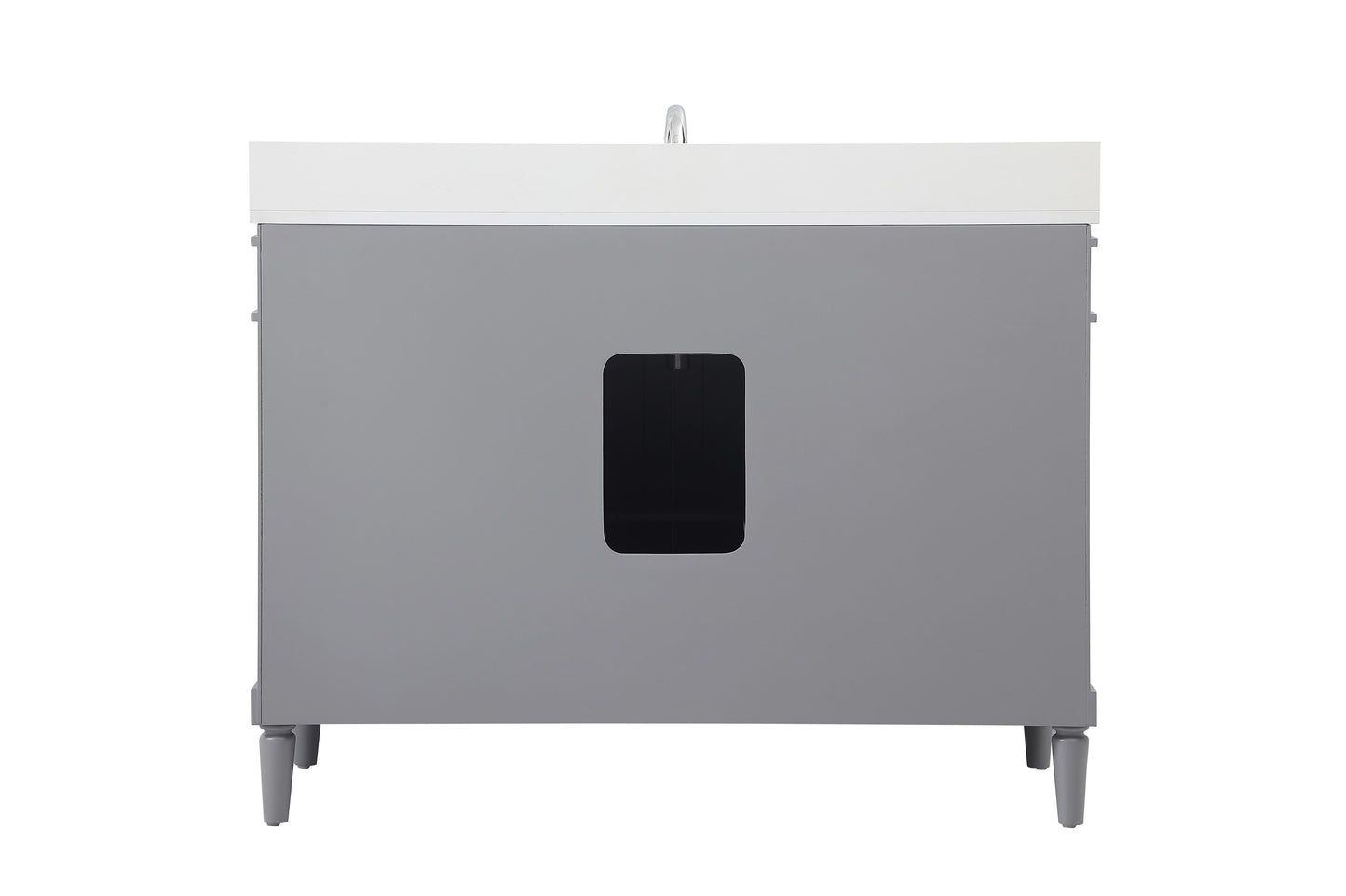 48 inch Single Bathroom Vanity in Grey with backsplash - BC3204835GR-BS