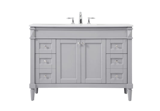 48 inch Single Bathroom Vanity in Grey - BC3204835GR