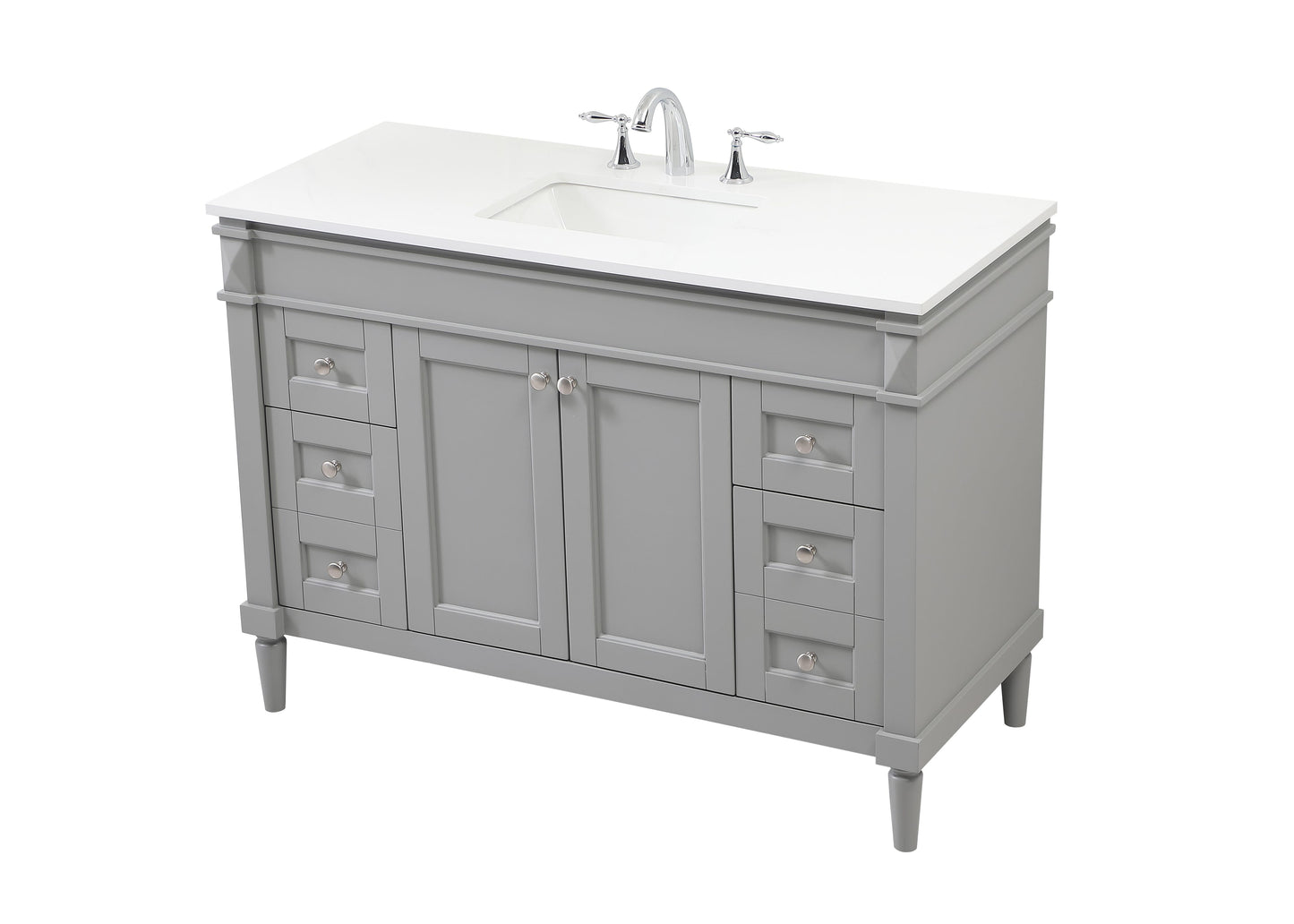 48 inch Single Bathroom Vanity in Grey - BC3204835GR