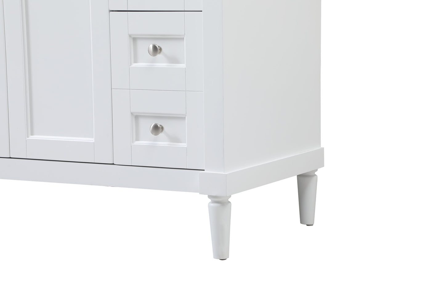 48 inch Single Bathroom Vanity in White with backsplash - BC3204835WH-BS