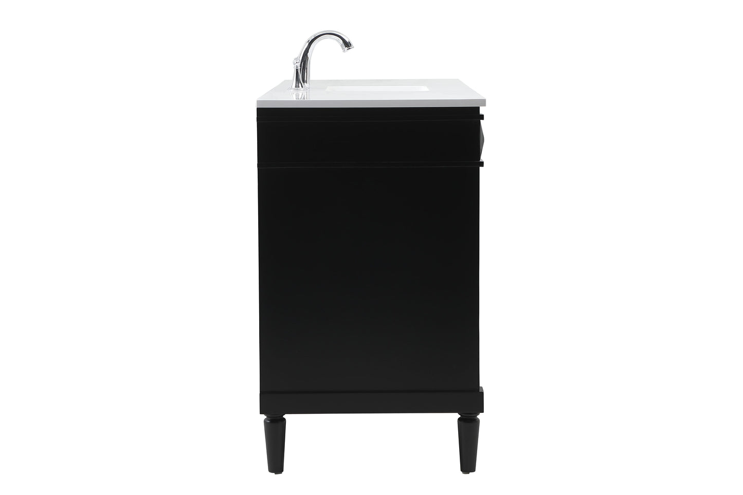 60 inch Single Bathroom Vanity in Black - BC3206035BK