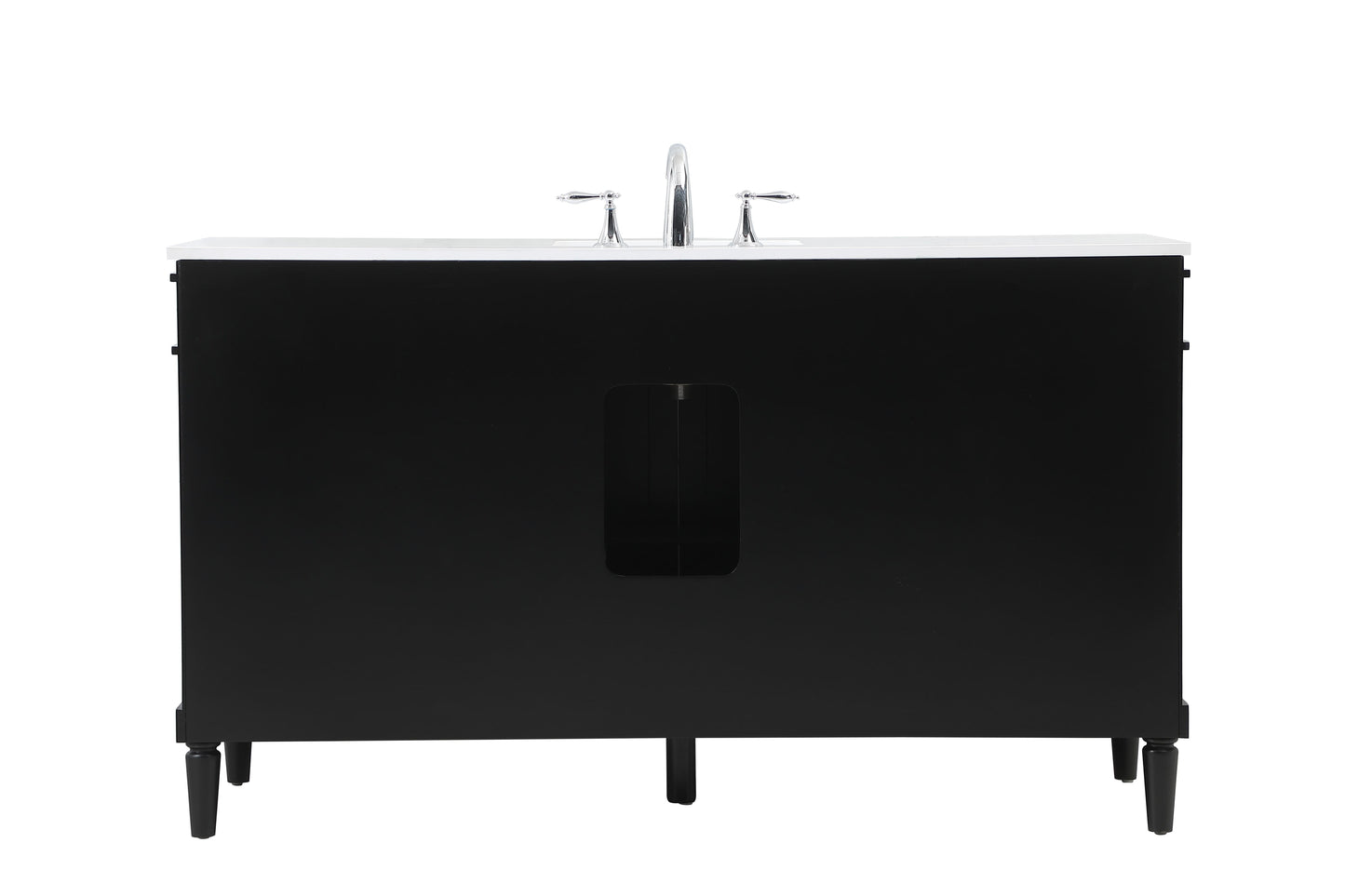 60 inch Single Bathroom Vanity in Black - BC3206035BK