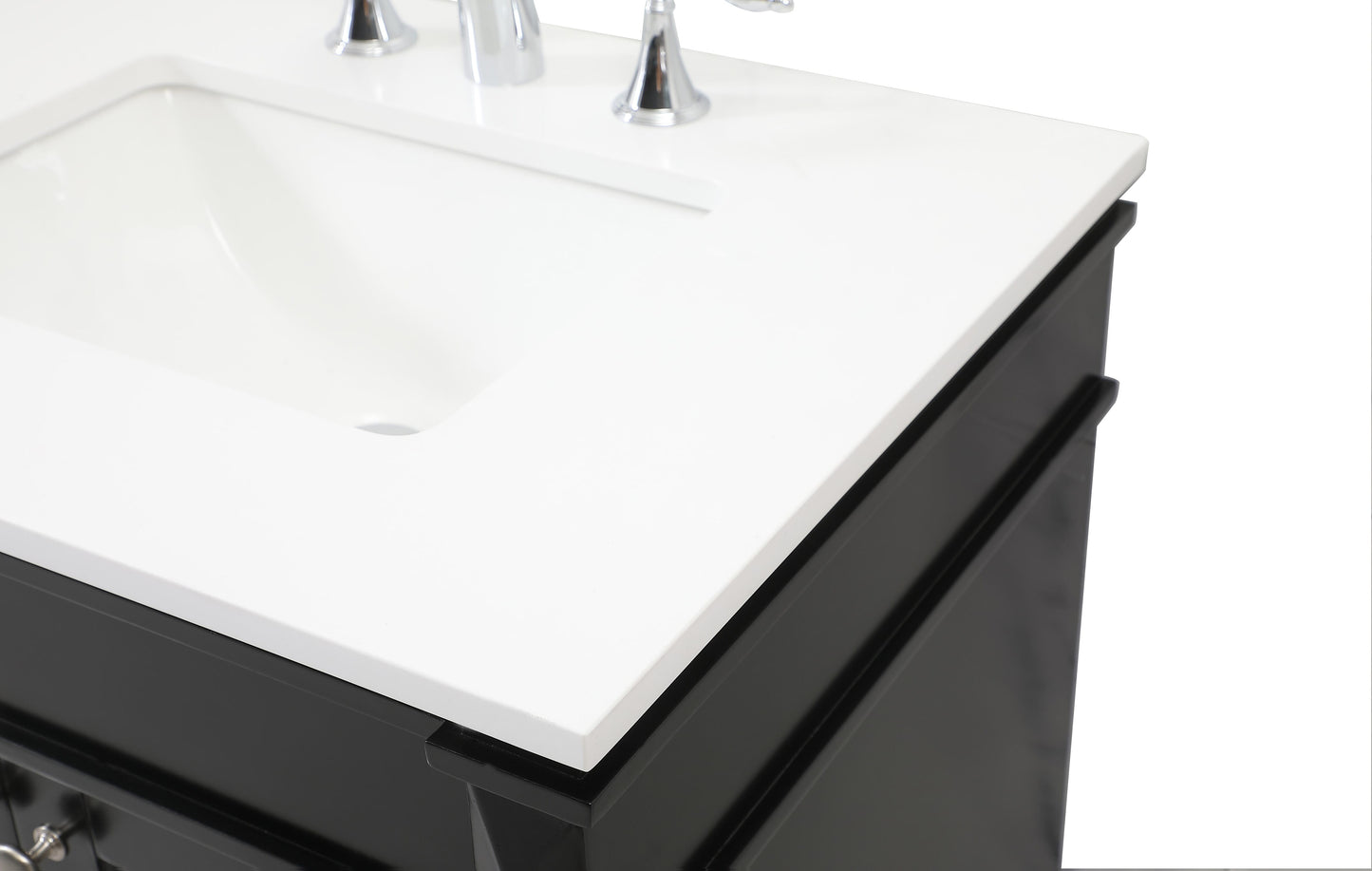 60 inch Double Bathroom Vanity in Black - BC320D6035BK