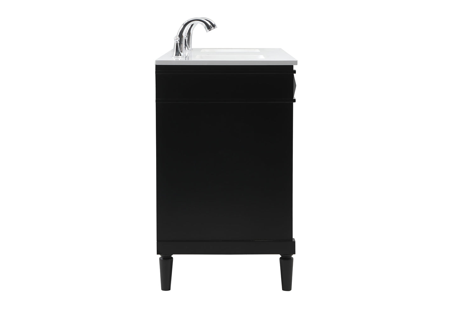 60 inch Double Bathroom Vanity in Black - BC320D6035BK