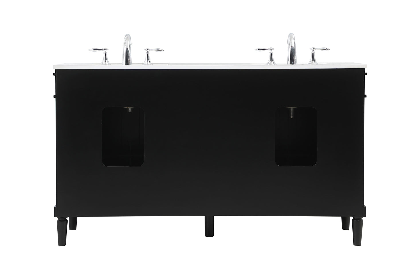 60 inch Double Bathroom Vanity in Black - BC320D6035BK