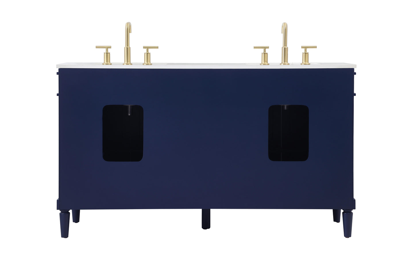 60 inch Double Bathroom Vanity in Blue - BC320D6035BL