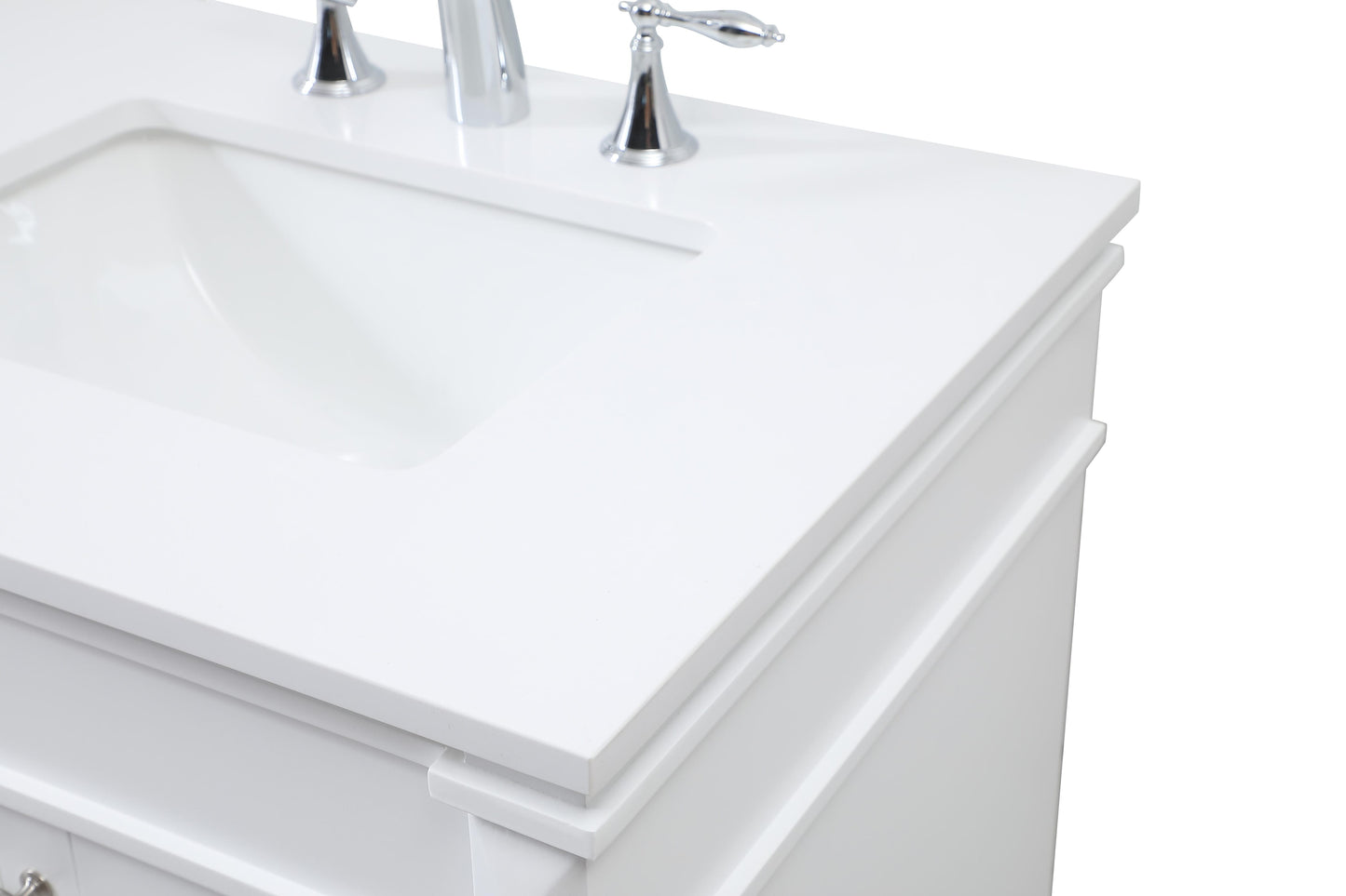 60 inch Double Bathroom Vanity in White - BC320D6035WH