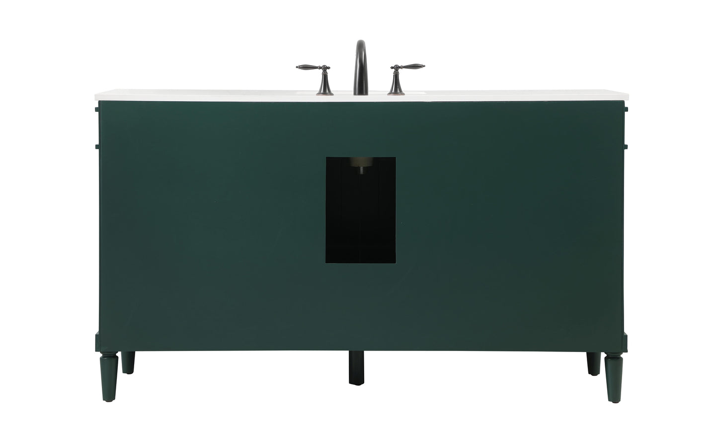 60 inch Single Bathroom Vanity in Green - BC3206035GN