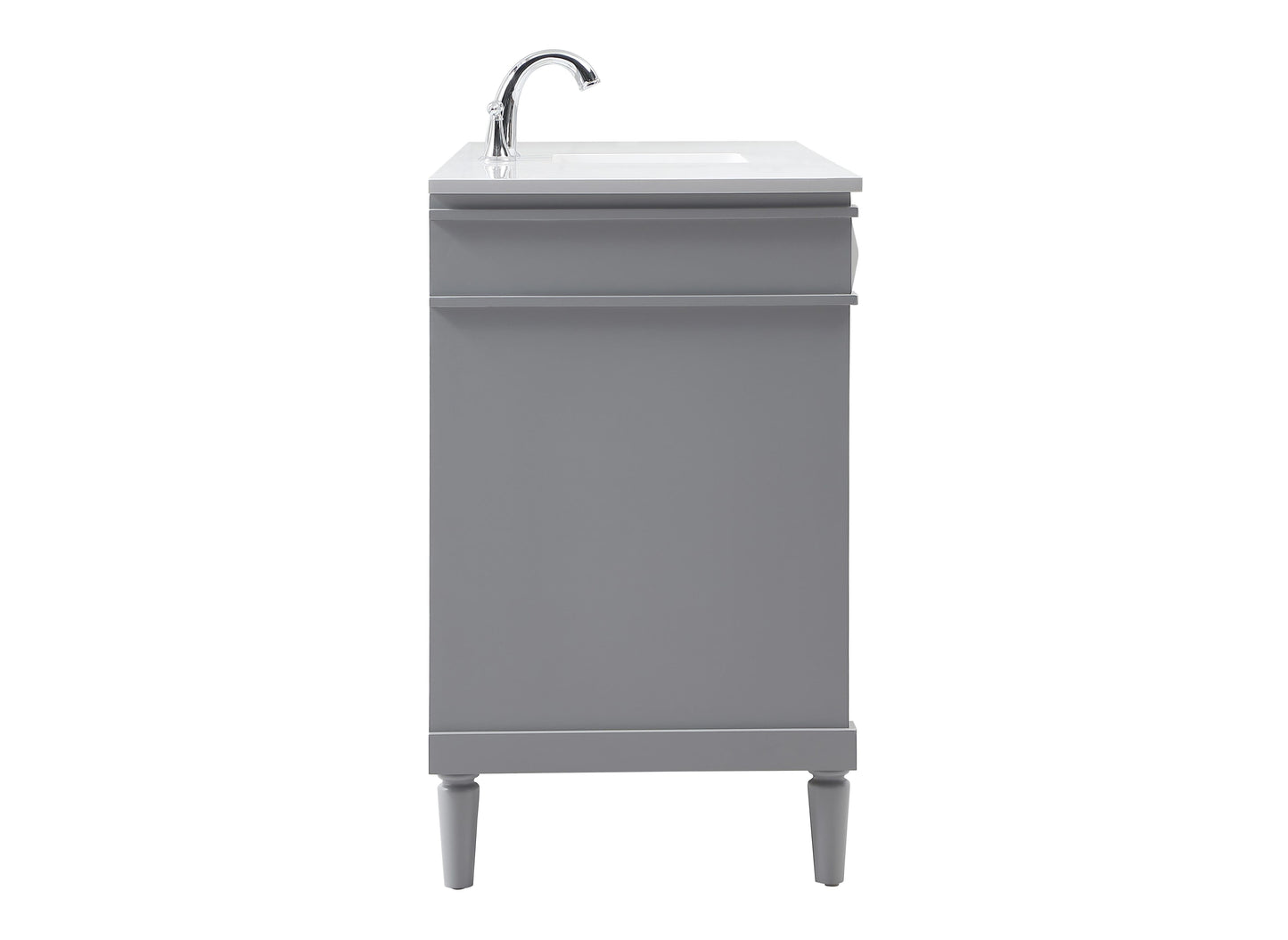 60 inch Single Bathroom Vanity in Grey - BC3206035GR